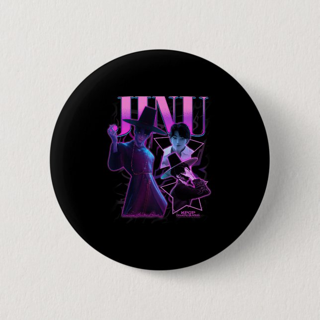 Kp Demon Hunters Halloween Jinu Showcase Y2k Style Button (Vorderseite)