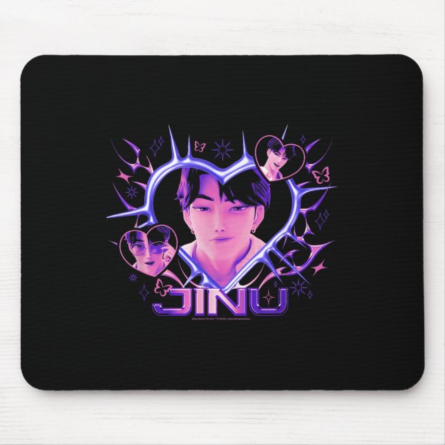 Kp Demon Hunters Halloween Jinu Y2k Heart Shape Rt Mousepad (Vorne)