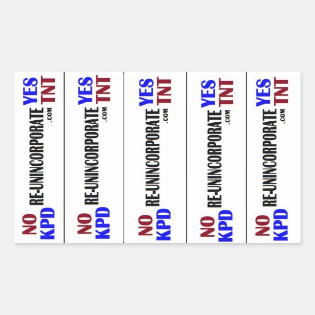 KPD Yes TNT Rechteckiger Aufkleber (Vorderseite)