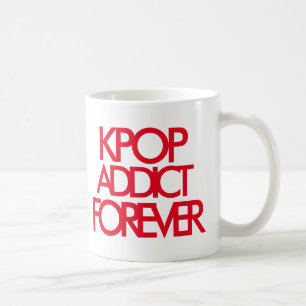 Kpop Addict Forever   Music Fan Geschenk rot Kaffeetasse