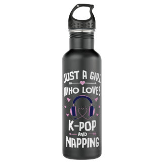 KPop And Napping Cute Gift Girls Women Swea Edelstahlflasche