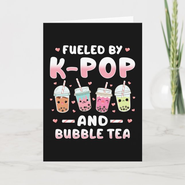 Kpop Bubble Tea Karte (Vorderseite)