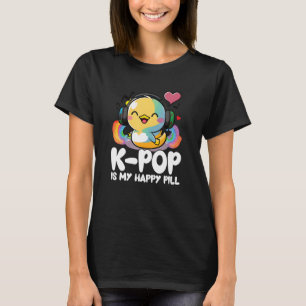 Kpop Fan Happy Pill Duck Merch K-Pop Merchandise K T-Shirt