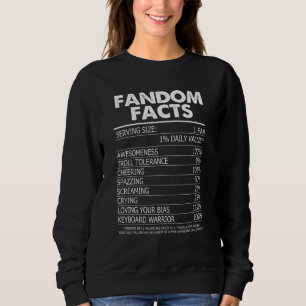 Kpop Fandom Kdrama Nutrition Fakten Sweatshirt
