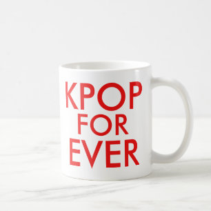 Kpop Forever   Music Fan Geschenk rot Kaffeetasse
