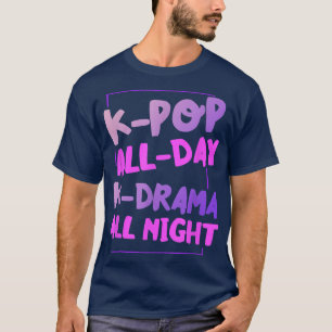 KPop Ganztägig KDrama Allabendliches koreanisches T-Shirt