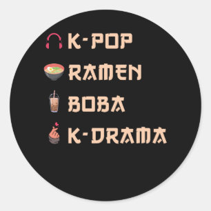 KPOP-Geschenk Runder Aufkleber