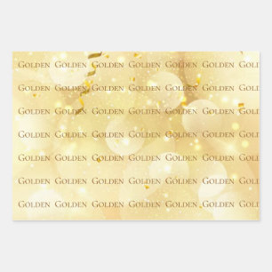KPOP GOLDEN GESCHENKVERPACKUNG GESCHENKPAPIER SET