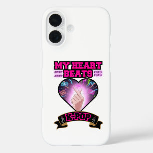 KPop Heart Korea Flag Snap Hand Music Symbol iPhone 16 Hülle
