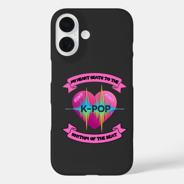 KPop Heart Sound Rhythm Music Beat Design Case-Mate iPhone Hülle (Rückseite)