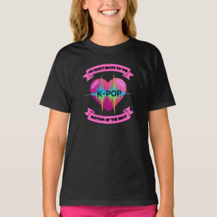 KPop Heart Sound Rhythm Music Beat Design T-Shirt