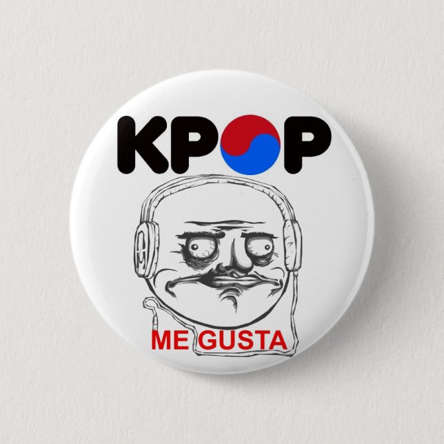 KPop Ich gusta Meme, i, like Button (Vorderseite)