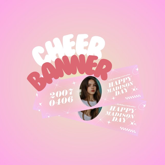 Kpop Idol Birthday Fancafe Style Cheer Banner Poster (Von Creator hochgeladen)