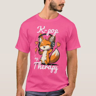 Kpop ist mein Therapiefox koreanischer Pop Merch K T-Shirt
