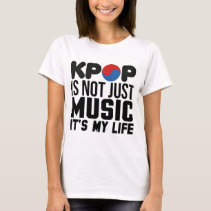 Kpop ist meine Leben-Musik-Slogan-Grafiken T-Shirt