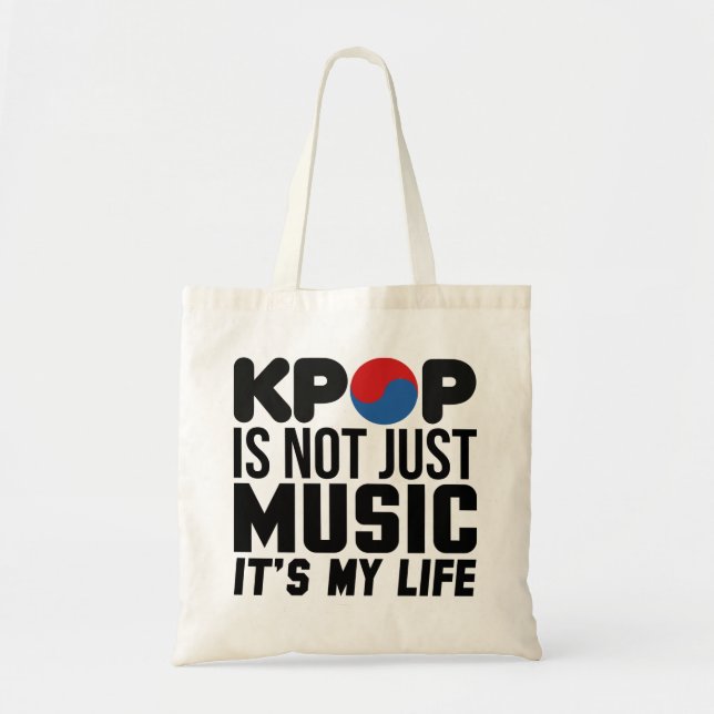 Kpop ist meine Livemusik-Slogan-Grafik Tragetasche (Vorne)