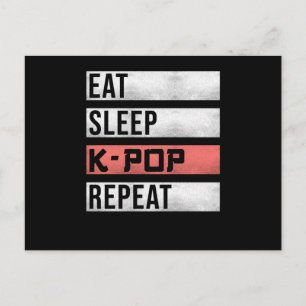 Kpop K-Pop Sprichwort Funny Postkarte