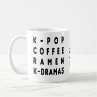 KPOP KAFFEE RAMEN KDRAMA KAFFEE TASSE