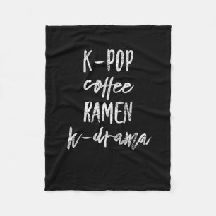 Kpop-kdrama-Kaffeeräume Fleecedecke