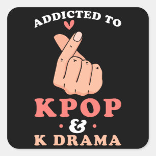 Kpop Kdrama Quadratischer Aufkleber