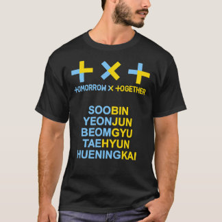 KPOP TXT OFFIZIELLES LOGO UND MITGLIEDSNAME Classi T-Shirt