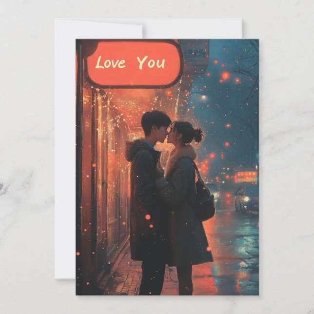 KPop Valentine Card Feiertagskarte (Vorderseite)
