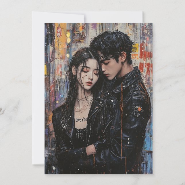 KPop Valentine Card Feiertagskarte (Vorderseite)