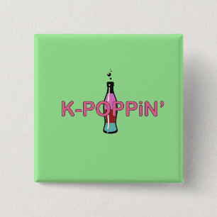 Kpoppin Grün Button