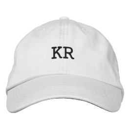 KR Letter Dashing Atemberaubend-ansprechend Adorab Bestickte Baseballkappe