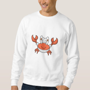Krabbe als Koch mit Kochmütze Sweatshirt