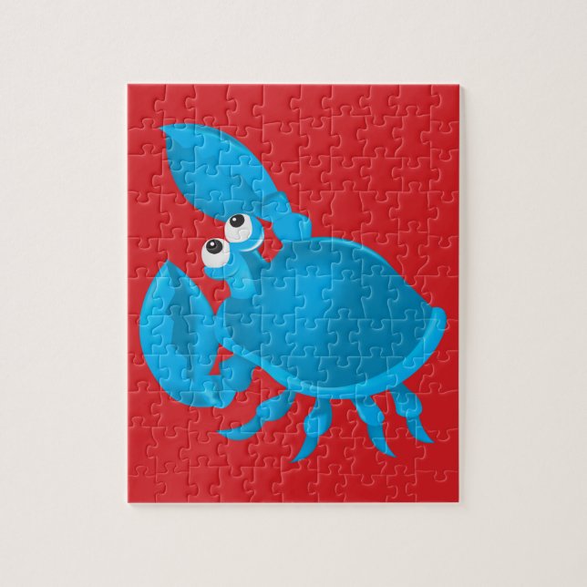Krabbe aus Cartoon Puzzle (Vertikal)