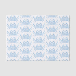 Krabbe in blau seidenpapier