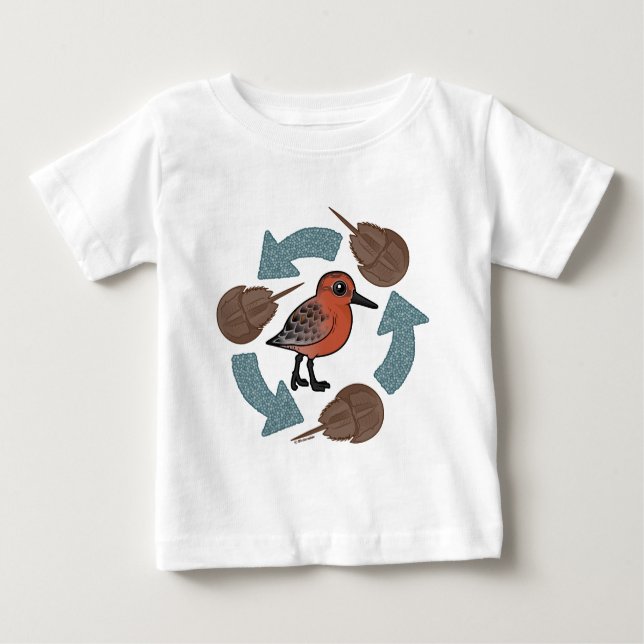 Krabbe-Knoten Zyklus Baby T-shirt (Vorderseite)