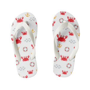 Krabbe mit Lifebuoy Kinderbadesandalen