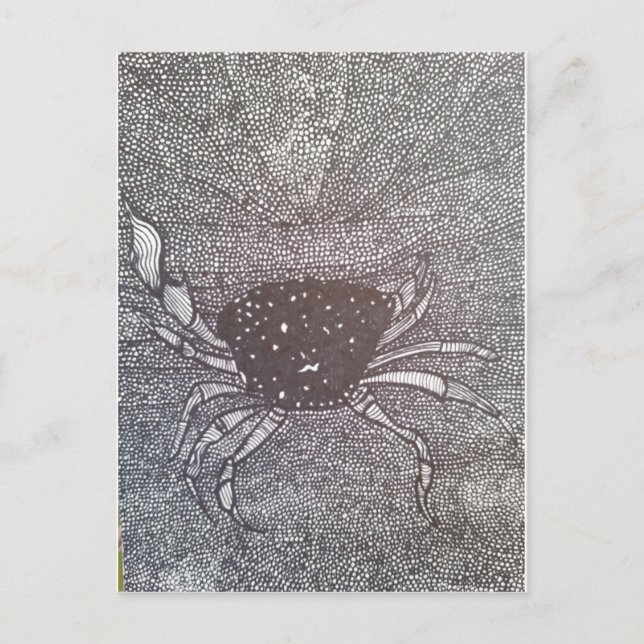 Krabbe Postkarte (Vorderseite)
