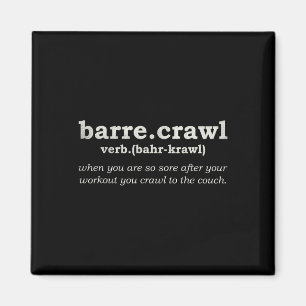 Krabbel Crawl Lustiges Workout Yoga Geschenk Llett Magnet