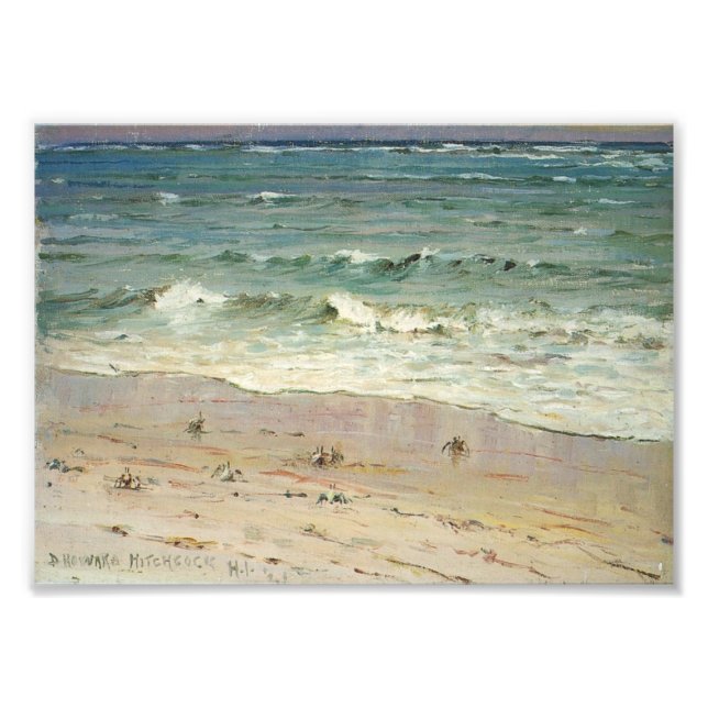 Krabben am Strand von D. Howard Hitchcock Fotodruck (Vorne)