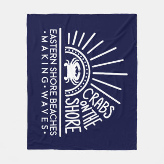 Krabben an der Küste - vollständige Logo-Decke Fleecedecke