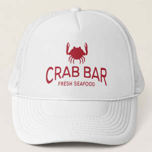 Krabben-Bar-neues Meeresfrüchte-Logo Truckerkappe