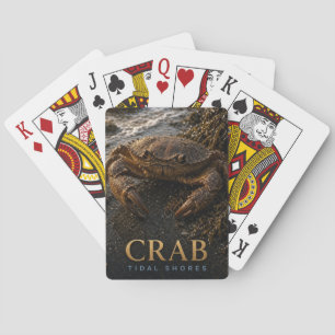 Krabben-Gezeitenufer-Wildlife-TIER Spielkarten