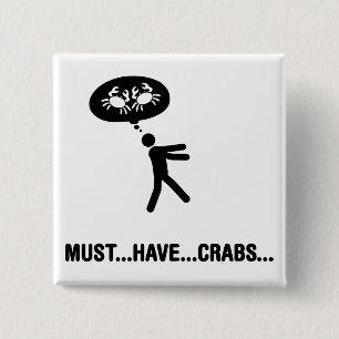 Krabben-Liebhaber Button