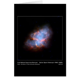 Krabben-Nebelfleck-Supernova-Rest - Spitzer Raum