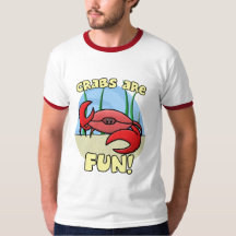 Krabben sind Spaß-Wecker-T-Shirt