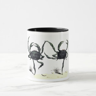 Krabben-Tango-Tanz süß vintage Sommerstrand Krabbe Tasse