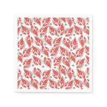 Krabben und Hummer. Meeresfrüchte. Papier