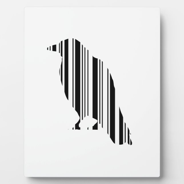 Krabbenbar-Code-Vogel-Muster-Design Fotoplatte (Vorderseite)