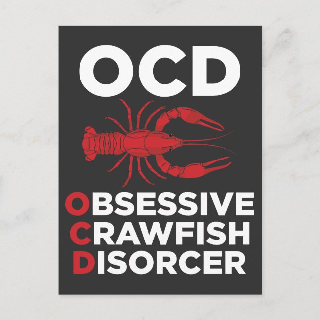 Krabbenfische OCD — Zwangsstörung des Krebses Postkarte (Vorderseite)