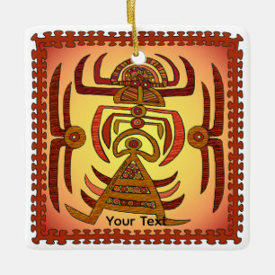 Krabbenfrau Keramikornament