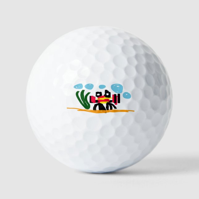 Krabbenfreude Golfball (Vorderseite)