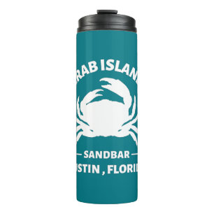 Krabbeninsel Sandbar Dustin Florida Thermosbecher